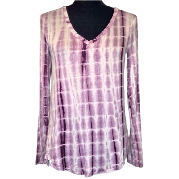 Aeropostale Tops - Aeropostale Women's Seriously Soft Perfect V Purple Tie-Dye V-Neck Tee Size S